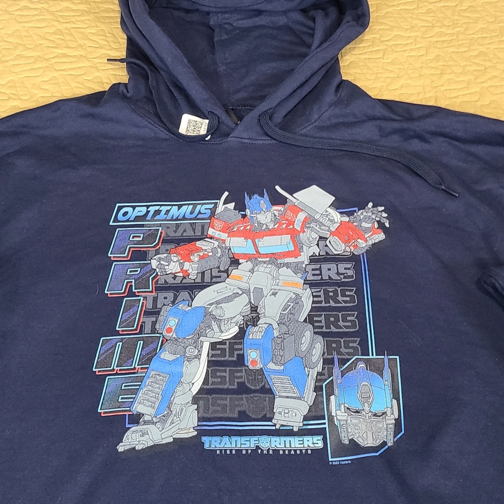 Transformers Optimus Prime "Rise of the Beast" graphic hoodie size XL